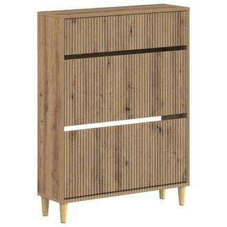 vidaXL Armario Zapatero Arnhem 78 X 24 X 103 Cm Madera De Ingenier&iacute;a Vidaxl