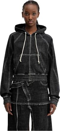 Ottolinger Multiline Denim Jacket - Dames - Spijkerjassen - Zwart - S - Denim - Jassen
