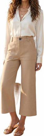 Fifteen Twenty Rylee Crop Pants In Camel