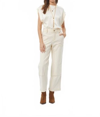 Young Fabulous & Broke Brier Crew Neck Top In Ivory