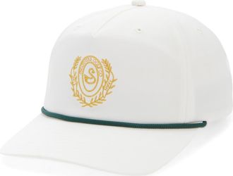 Swannies Victory Snapback Baseball Cap in Vintage White at Nordstrom