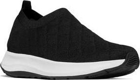 FitFlop F-Mode Flow Quilted Knit Sneaker in Black at Nordstrom Rack, Size 7.5