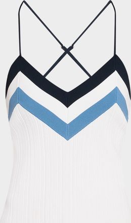 Veronica Beard Baez Stripe Knit Tank Top