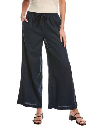 Max Studio Drawstring Linen-Blend Pant