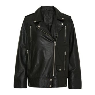 Notyz Giacca Biker Oversize - - Jackets - Donna - Nero - M