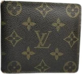 Louis Vuitton Pre-owned Wallets, female, Brown, Size: ONE SIZE Pre-owned Vintage Leather Wallet