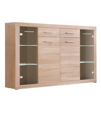 Home Heavenly Aparador mueble buffet 4 puertas 2 cajones roble cambrian