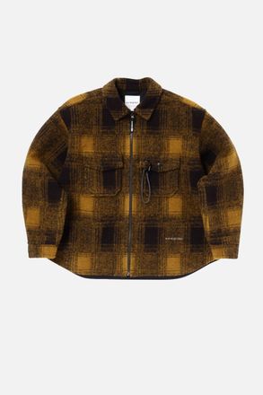 And Wander Giacca In Lana Shaggy Con Zip