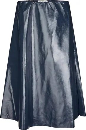 Lollys Laundry Midi Rokken - Dames - Midirokken - Blauw - L - Rokken