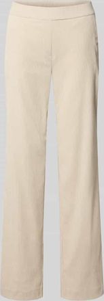 Toni Stoffhose mit elastischem Bund Modell Jenny in Beige, Größe 40