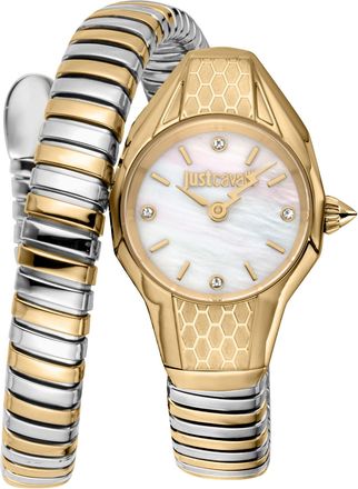Just Cavalli Womens Snake 316L Stainless Steel Watch - Silver & Gold - One Size