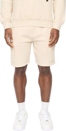 Crosshatch Heren Bardon Cargo Shorts (Lichtgrijs)
