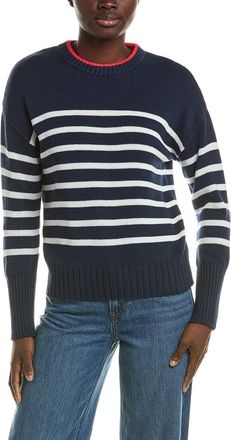 525 america Stripe Crewneck Linen-Blend Pullover
