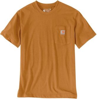 Carhartt Work in Progress Workw Pocket S/S T-Shirt f&uuml;r Herren | orange/braun