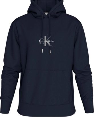 Calvin Klein Monologue 350Terry Hoodie - Heren - Hoodies - Blauw - M - Katoen - Hoodies & sweatvesten