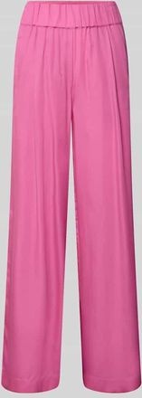 Lanius Lanius Wide Leg Stoffhose mit elastischem Bund in Pink, Gr&ouml;&szlig;e 34