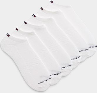 Tommy Hilfiger Mens Mini-logo solid socks 6-pack