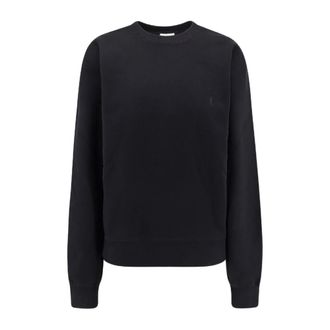 Saint Laurent Cassandre Sweatshirt - Dames - Sweatshirts - Zwart - XS - Katoen - Hoodies & sweatvesten