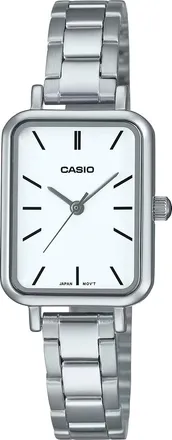 Casio Womens Silver Watch with White Dial - LTP-V009D-7EUDF