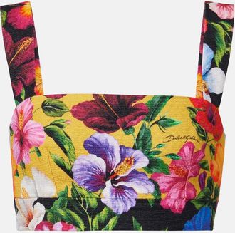 Dolce & Gabbana Floral crop top