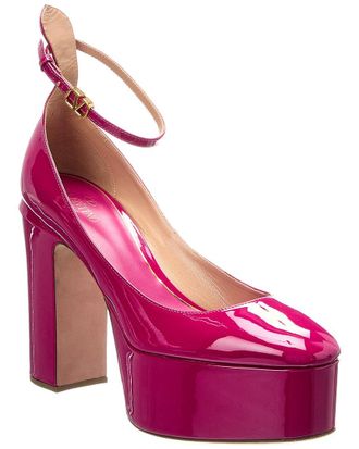 Valentino Vlogo 120 Patent Ankle Strap Platform Pump