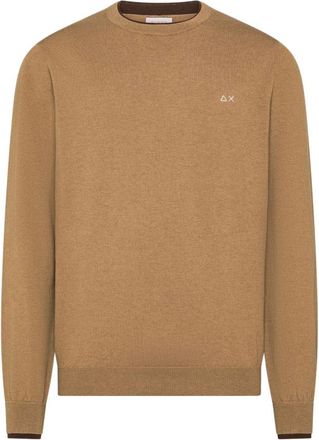Sun 68 Maglione Double Rib L/S - - Knitwear - Uomo - Marrone - M
