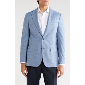 Original Penguin Textured Two-Button Sport Coat in Blue at Nordstrom Rack, Size 42 Regular
