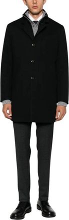 Montecore Jassen, Heren, Zwart, 2Xl, Wol, Single-Breasted Coat