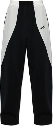 Balenciaga Wide-Leg Track Pants - Heren - Sweatpants - Zwart - L - Wol - Broeken