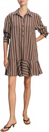 Veronica Beard Azriel Dress In Dark Mocha