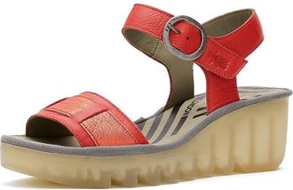 FLY London Beik618fly Womens Sandals Red : EU 41 (US Womens 10-10.5) M, Leather