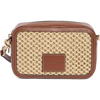 Marc Jacobs Straw Camera Crossbody Bag in Natural at Nordstrom Rack