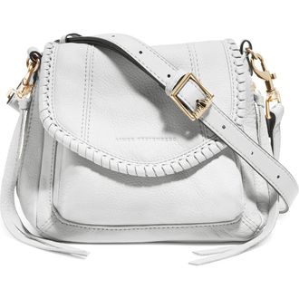 Aim&eacute;e Mini All For Love Convertible Leather Crossbody Bag in Cloud at Nordstrom