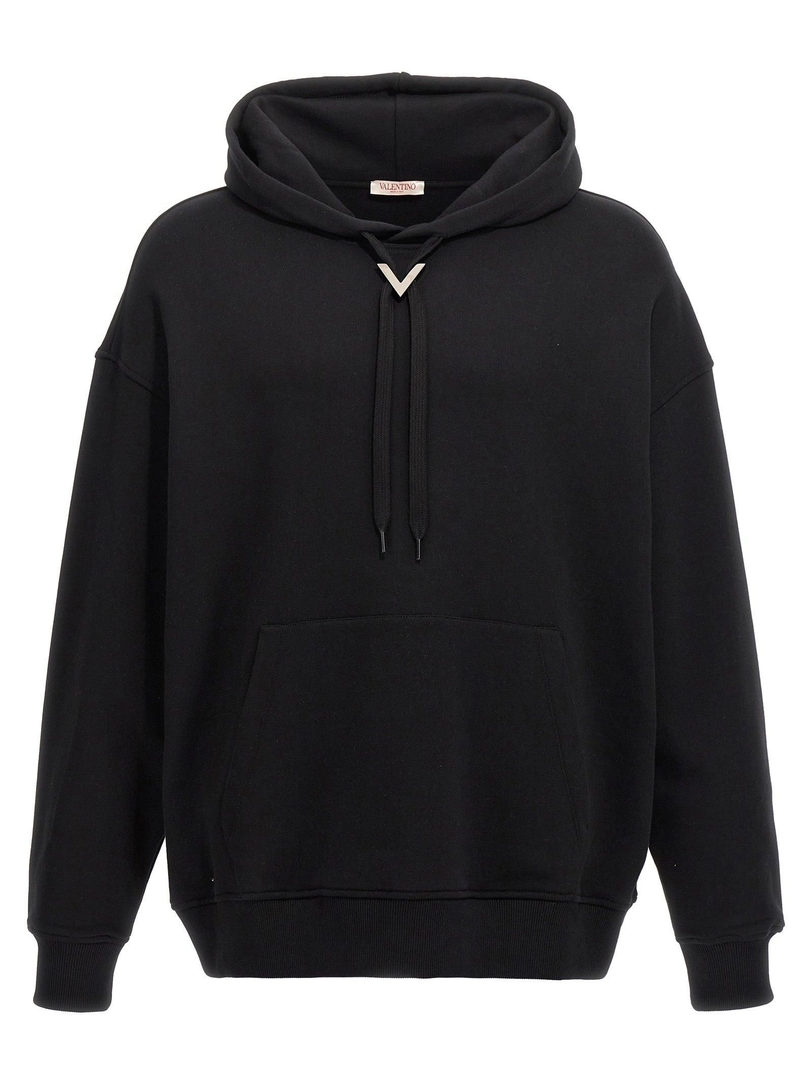 パーカー・フーディ VALENTINO SS25 Valentino Garavani hoodie (V3MF28NAPJ A03) Embossed Logo Hoodie VALENTINO | Blondie Shop