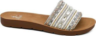 Corkys Footwear Vacation Mode Slide In Silver