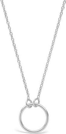 Sterling Forever Sterling Silver Open Circle Pendant Necklace at Nordstrom Rack