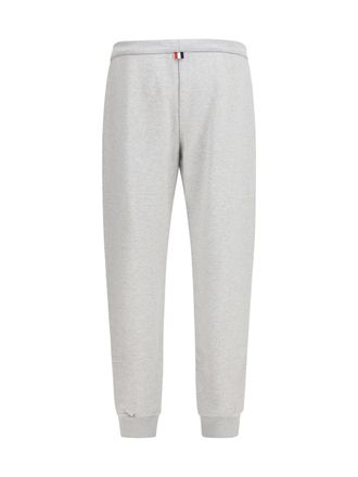 Thom Browne Loopback 4-Bar Joggers - Gray