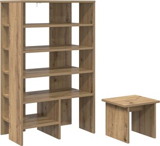 vidaXL Armario Zapatero 2 Uds. 62 X 35 X 100 Cm Madera De Ingenier&iacute;a Vidaxl