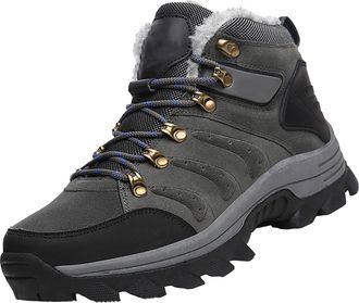 Generic Mens Outdoor Waterproof Hiking Shoes Lightweight Non-Slip Sneakers for Season Camping Walking Work Climbing Shoe Cold Weather Boots Men Hike Footwear 