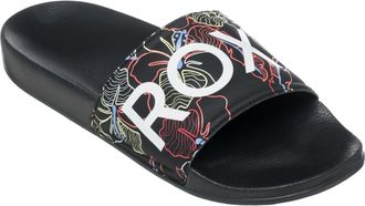 Roxy Sandale ROXY Slippy Ii, Damen, Gr. 8,5(39), schwarz (schwarz multi camo), Obermaterial: 100% Synthetikmaterial / Futter: 100% Textil / Aussensohle: 10