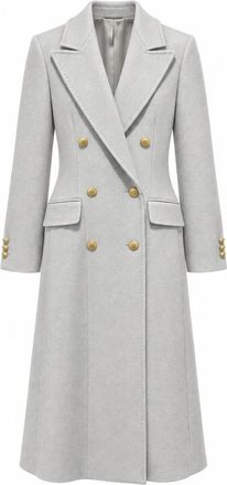 Loro Piana Cappotto lungo doppiopetto - - Coats - Donna - Grigio - S