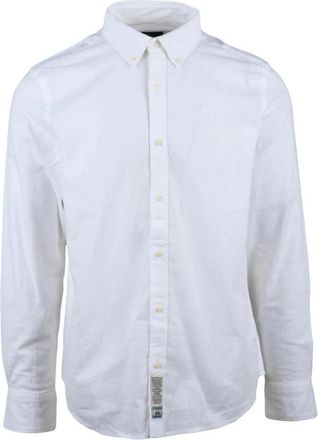 La Martina Casual Overhemden - Heren - Zakelijke Overhemden - Wit - 2XL - Katoen - Overhemden