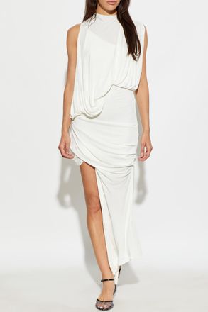 CHRISTOPHER ESBER Cumulus Tucked Dress, Womens, White