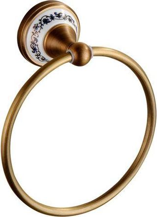 OEM Anillo Toallero De Lat&oacute;n Antiguo Para Ba&ntilde;o Y Cocina, Montaje En Pared, Dise&ntilde;o De Porcelana