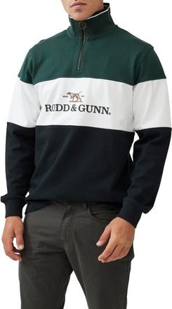 Rodd & Gunn Foresters Peak Quarter Zip Pullover at Nordstrom, Size Xxx-Large