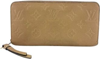 Louis Vuitton Pre-owned Wallets, female, Beige, Size: ONE SIZE Pre-owned Monogram Empreinte Long Wallet (Bi-fold)