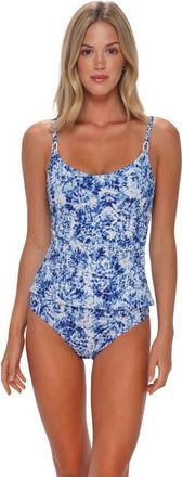 Sunsets Anya Tankini Swimsuit Top in Island Ink Rib at Nordstrom, Size X-Small