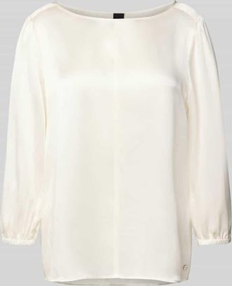Marc Cain Blusenshirt aus reiner Seide in Offwhite, Größe 38