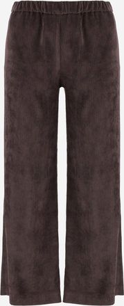 F.it geribbelde stretch nylon broek