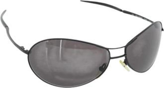 Gucci Pre-owned Vintage Zonnebril - Dames - Vintage Accessoires - Zwart - ONE Size - Vintage